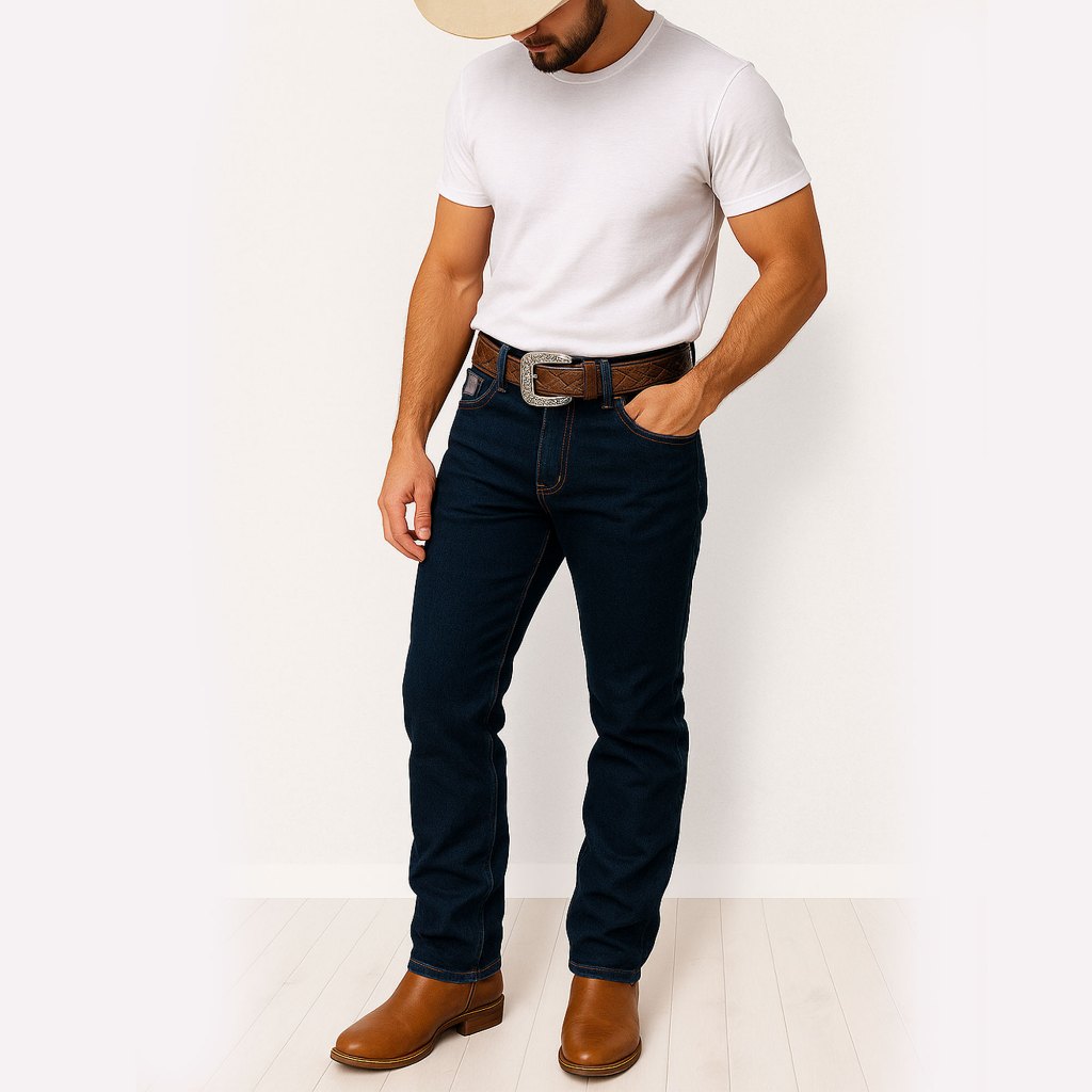 Calça Country Western Masculina C/ Elastano Premium - Amaciada
