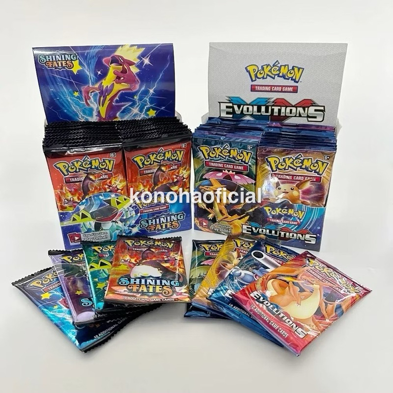 324 Pçs/Caixa Coleção Cartas Pokémon Charizard Sol Lua Trovão Perdido Evoluções Mentes Unificadas Jogo TCG Colecionável em Oferta na Shopee