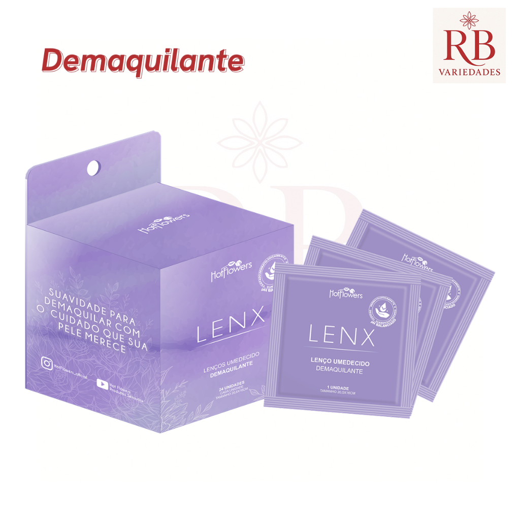 LENX Lencos Umedecidos Demaquilante - Caixa 24un em Oferta na Shopee