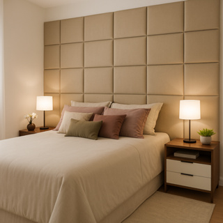 Kit Cabeceira 40 Unidades 40x30 cm Suede  Parede Completa, Pronta Entrega em Oferta na Shopee