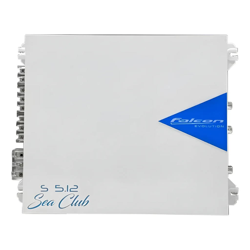 Módulo Amplificador Marinizado Falcon S 5.12 Sea Club Digital 1200w RMS - 5 Canais