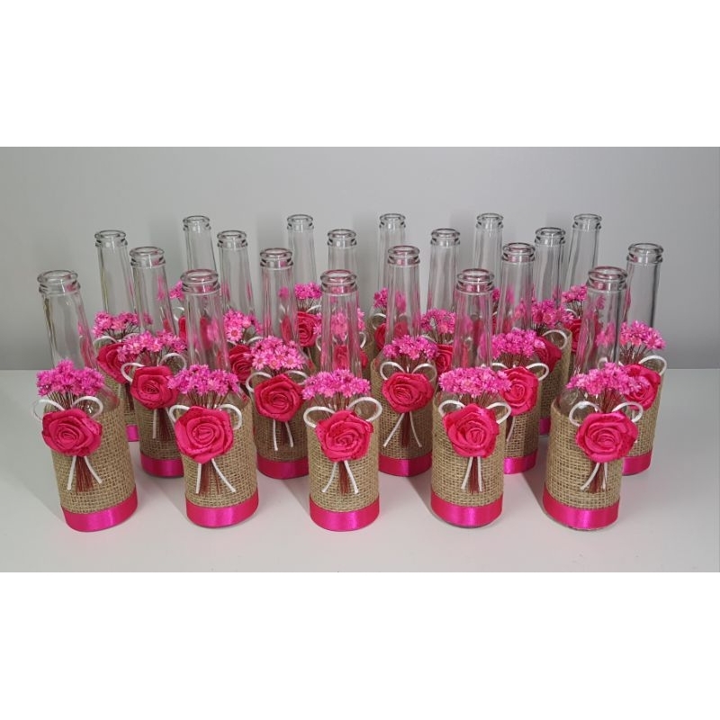 25 Garrafas decoradas Centro de Mesa Personalizada Lembrancinha