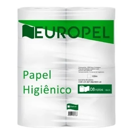 Papel Higiênico - Rolão -  C/8 Rolos - EUROPEL.