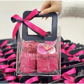 Sacola Transparente Alça de Couro Luxo Kit 10pcs em Oferta na Shopee