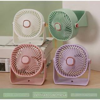 Mini Ventilador De Mesa USB c  Forte Silencioso Portátil Verão Pode ser pendurado na parede em Oferta na Shopee