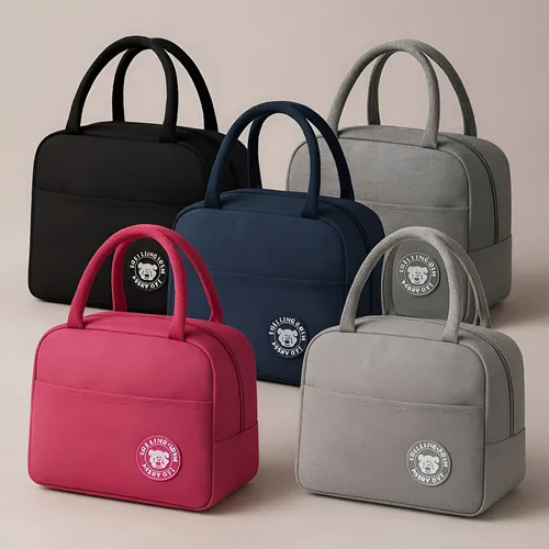 Bolsa Térmica Portátil de Mão Lancheira Marmita Viagem Piquenique Prático