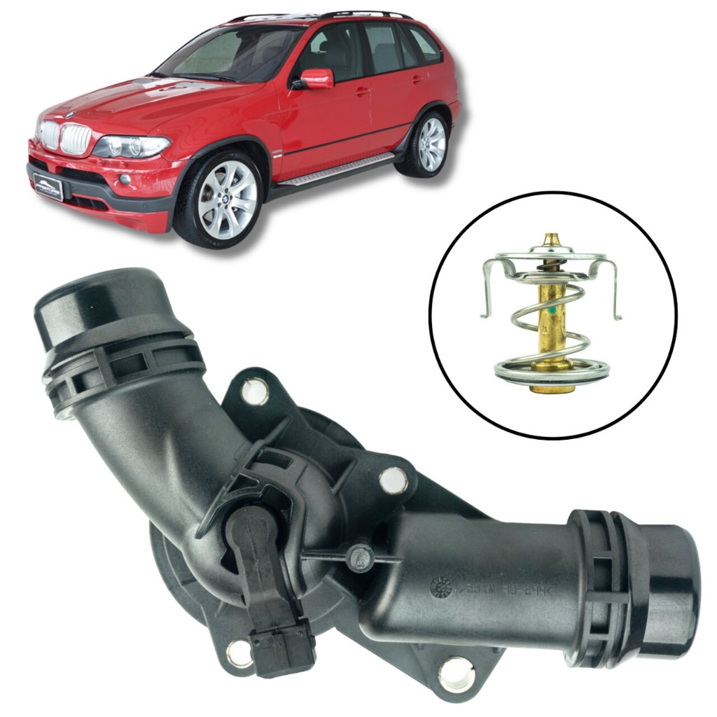 CARCAÇA COM VALVULA TERMOSTATICA BMW X5 3.0 6CIL 2001/ em Oferta na Shopee
