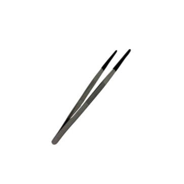 Pinça de Precisão Emborrachada 30cm em Aço Inoxidável - Manuseio Seguro