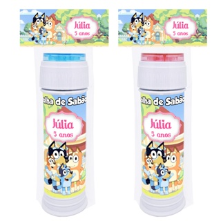 10 Bolinha de Sabão 60ml Bluey e Bingo Aniversário Lembrancinha em Oferta na Shopee