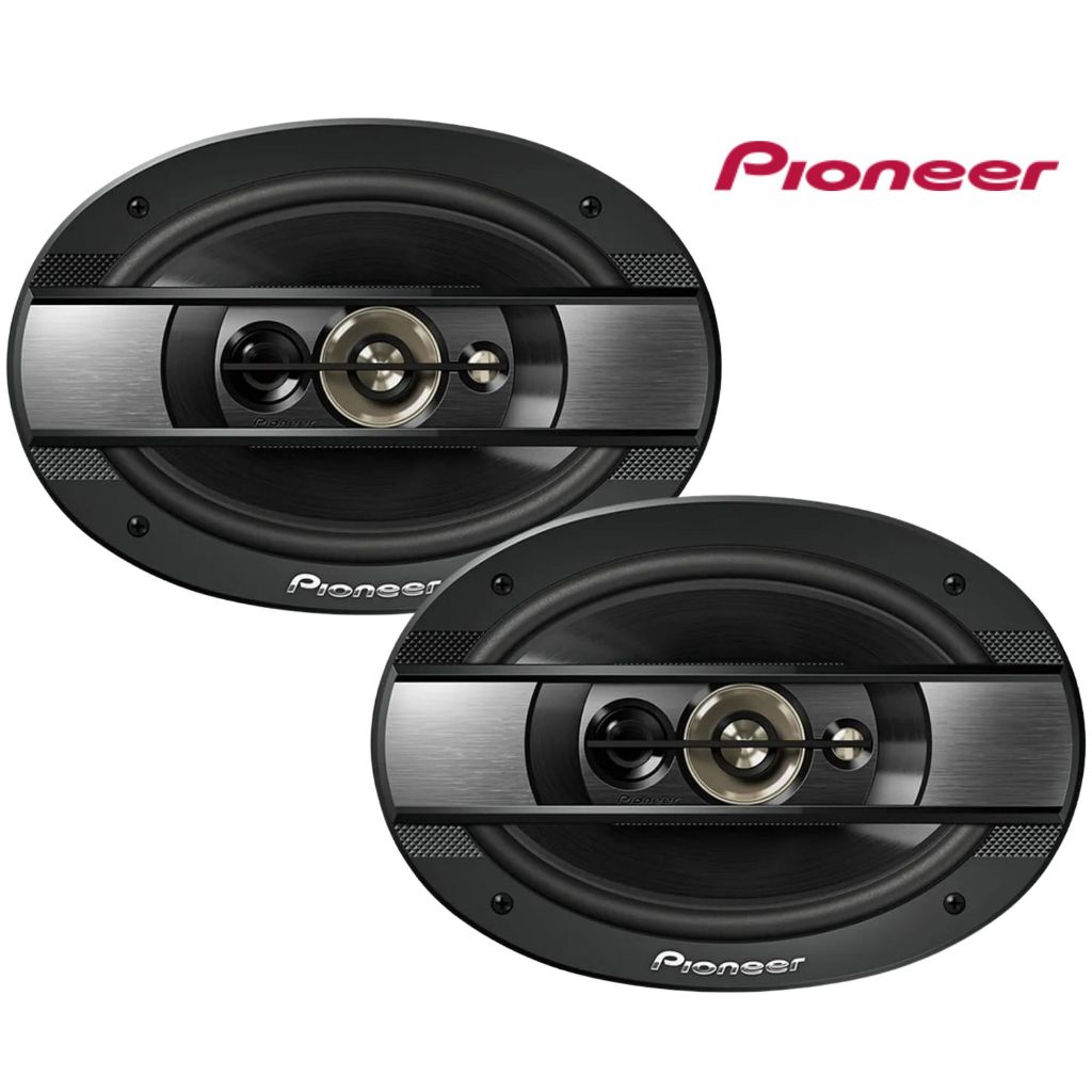 PAR DE ALTO FALANTE 6X9" POL QUADRIAXIAL PIONEER 300W RMS 4 OHMS SOM PARA CARRO