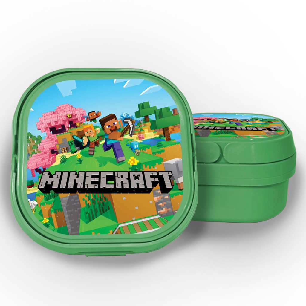 Pote Marmita Lancheira Criança - STEEVE E ALEX MINECRAFT em Oferta na Shopee