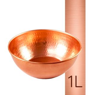 Tacho De Cobre Puro 1 Litro Sem Alças em Oferta na Shopee