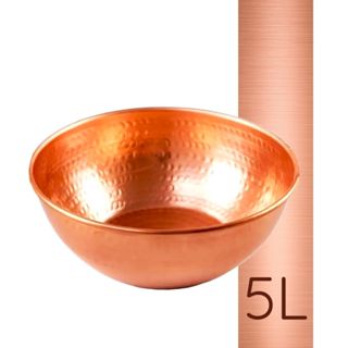Tacho De Cobre Puro 5 Litros Sem Alças em Oferta na Shopee