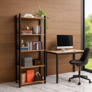 Estante Industrial Organizadora Estilo Vintage  – Livreiro Multiuso com 5 Prateleiras em Oferta na Shopee