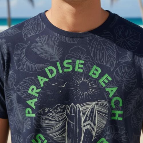 Conjunto Curto Menino Beach Camiseta e Bermuda -Rei Rex