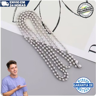50PCS Corrente De Bolinha Com Canoa 10cm X 2,4mm Tag Chaveiro