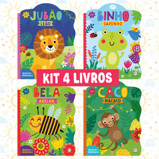 Livros Infantis Educativos - Coleção Leia com Alegria - Kit com 4 em Oferta na Shopee