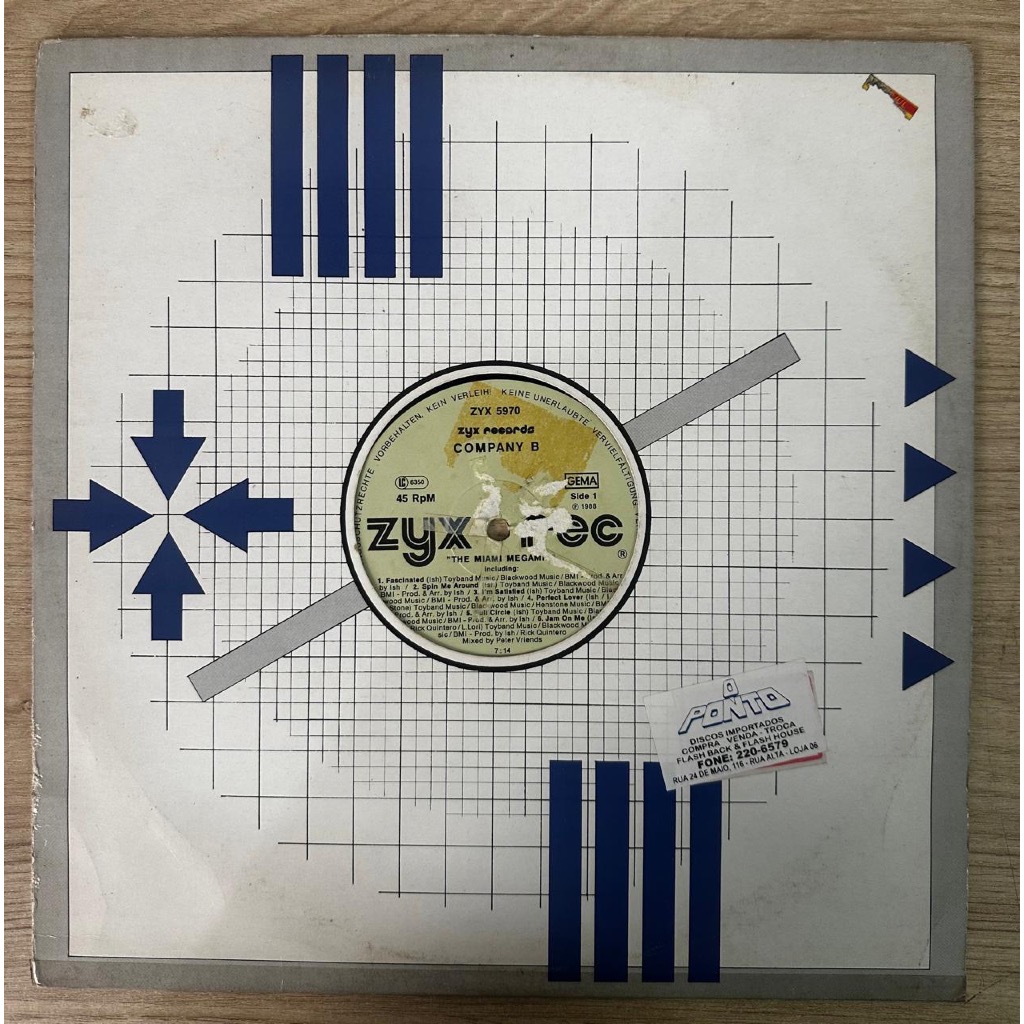 LP Disco Vinil Company B - The Miami Megamix