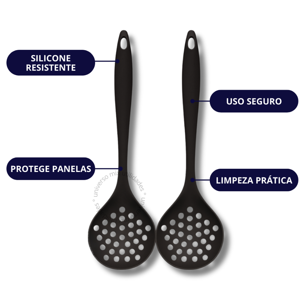 Escumadeira Silicone Premium - 28 Cm · foto 2