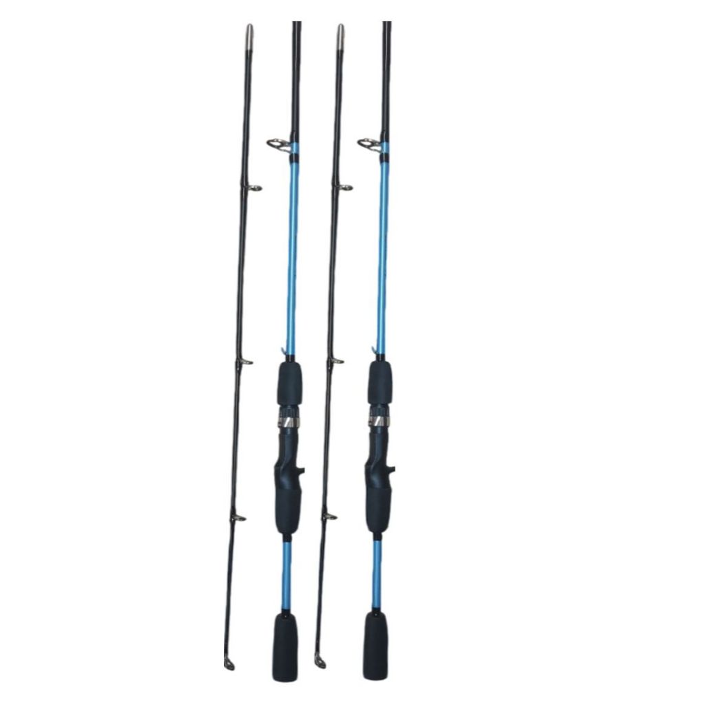 Kit com 2 varas para carretilha (2 partes- 100 % fibra de vidro) (1,65M OU 1,80M) em Oferta na Shopee