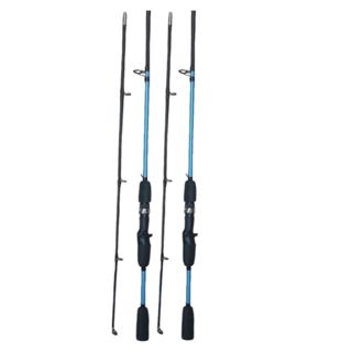 Kit com 2 varas para carretilha (2 partes- 100 % fibra de vidro) (1,65M OU 1,80M) em Oferta na Shopee