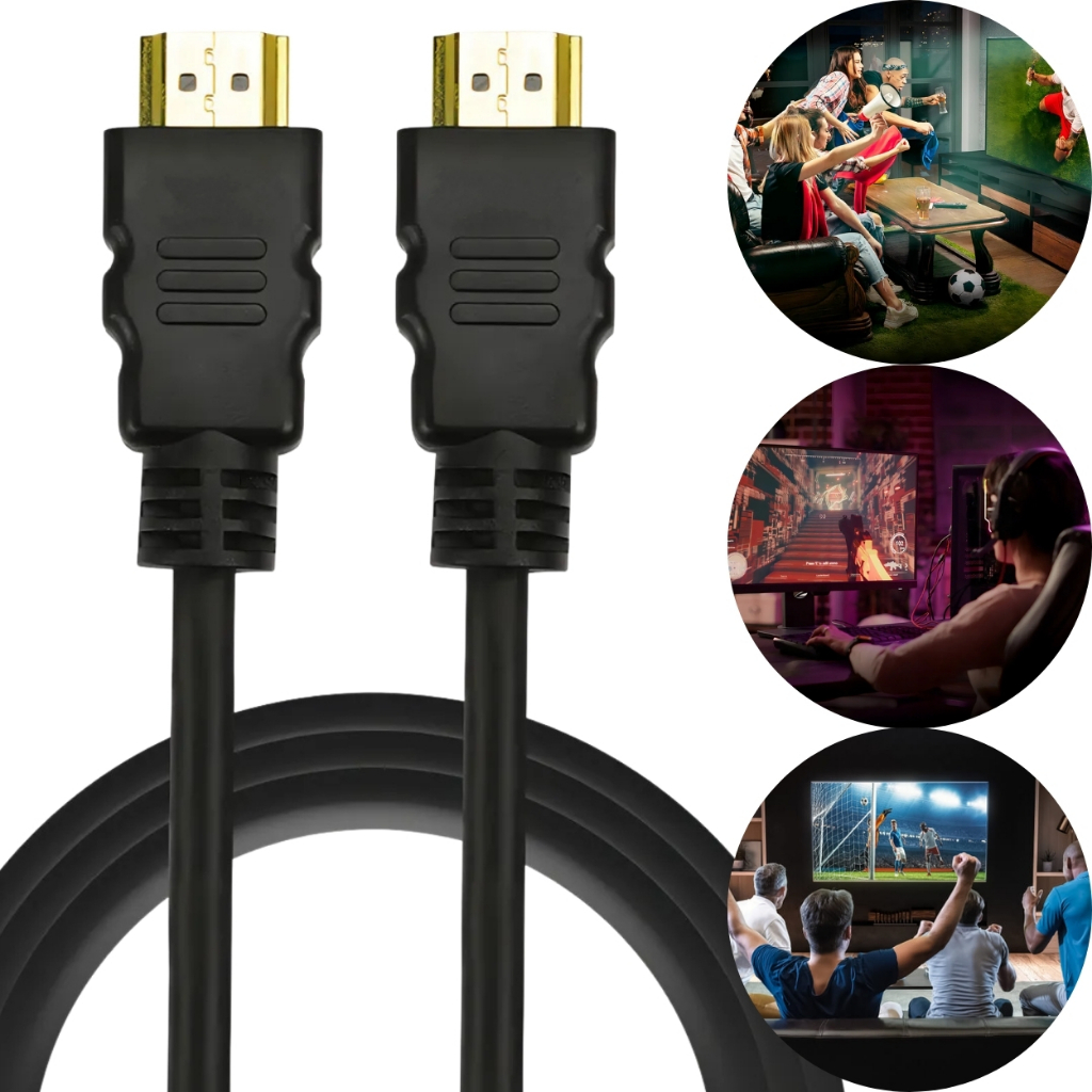 Cabo Hdmi 3 Metros  Gamer Resistente - Monitor Televisao Video Games