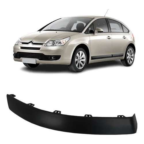 FRISO MOLDURA PARACHOQUE DIANTEIRO DIREITO CITROEN C4 PALLAS E HATCH 2007 A 2013 (PRETO)