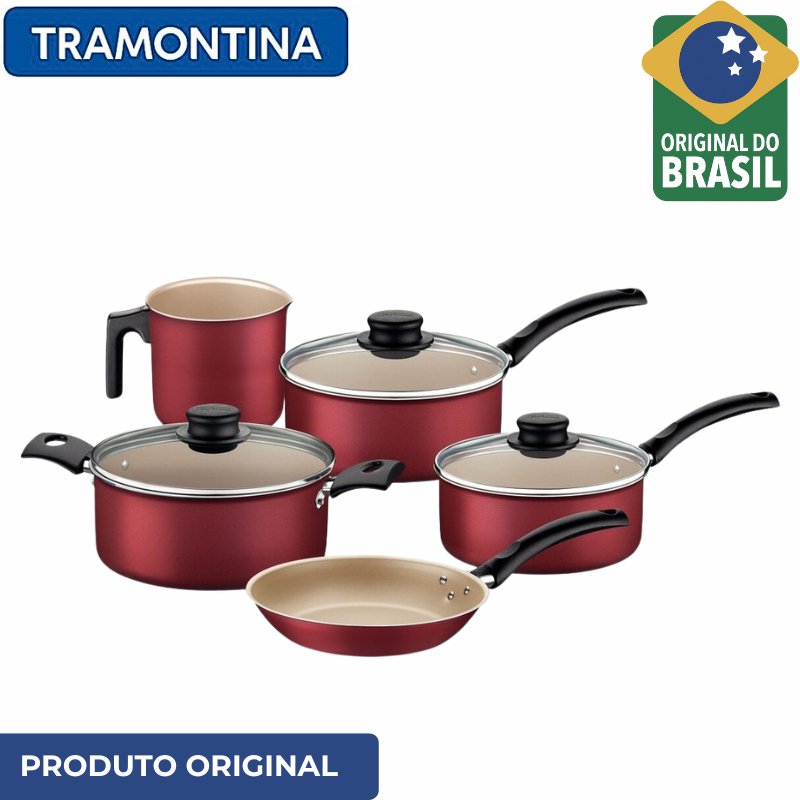 Jogo de Panelas Turim Tramontina 5 Peças - Comprar com Melhor Preço em Utensílios de Cozinha