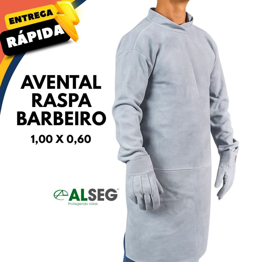 Avental Raspa Barbeiro 1,00 x 0,60 Proteção Soldador Funileiro Mecânico EPI