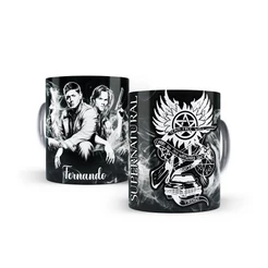 Caneca Supernatural Porcelana Personalizada Dean Sam Winchesters