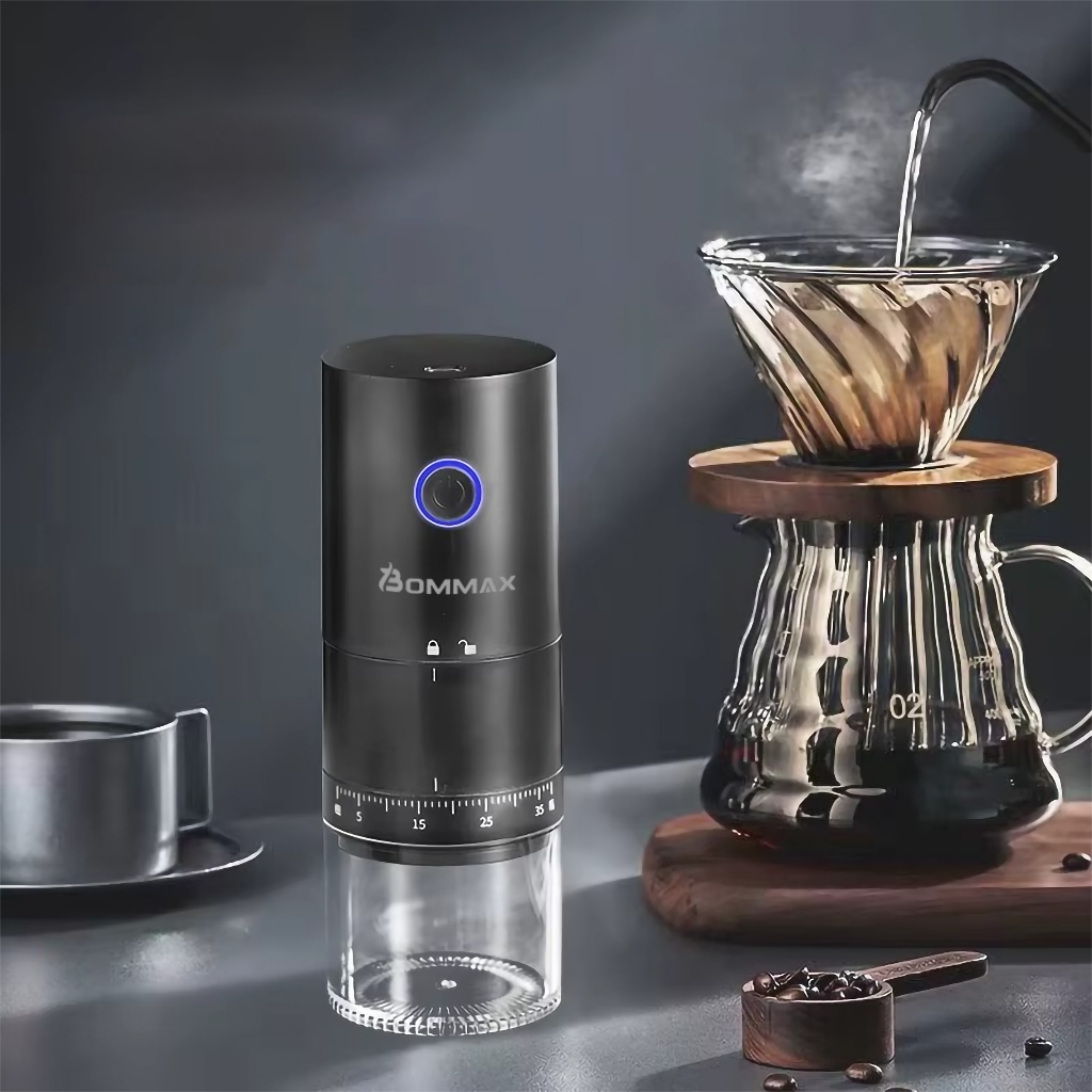 Imagem Moedor de café elétrico portátil 38 Ajustes núcleo de moagem cerâmica USB Tipo-C - A696