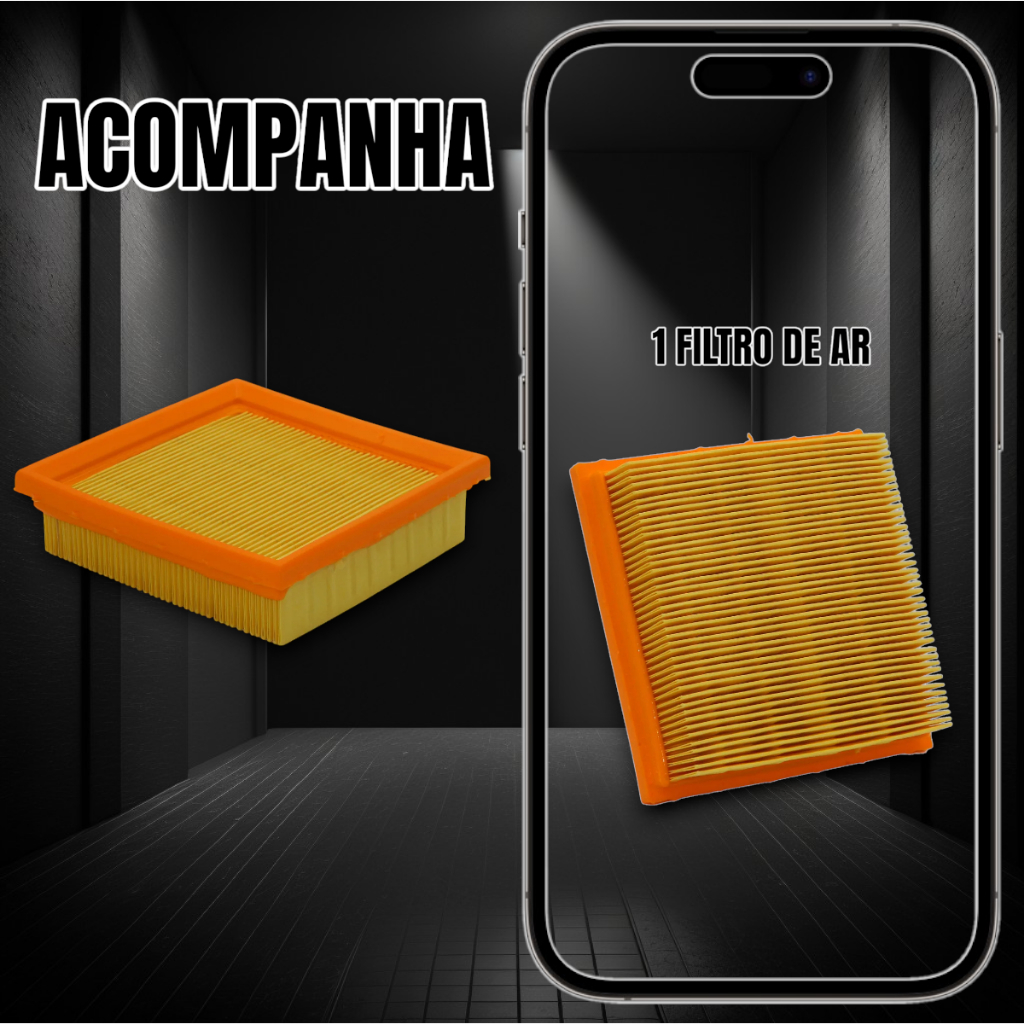 Filtro Ar Honda Nxr125 2003 Á 2005 Honda Nxr150 2003 Á 2014 — imagem 2 de 2