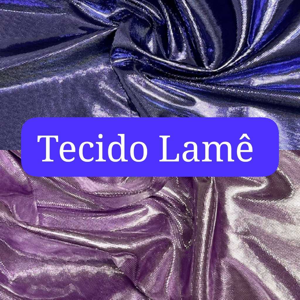 TECIDO LAMÊ METÁLICO (1M X 1,50M) em Oferta na Shopee
