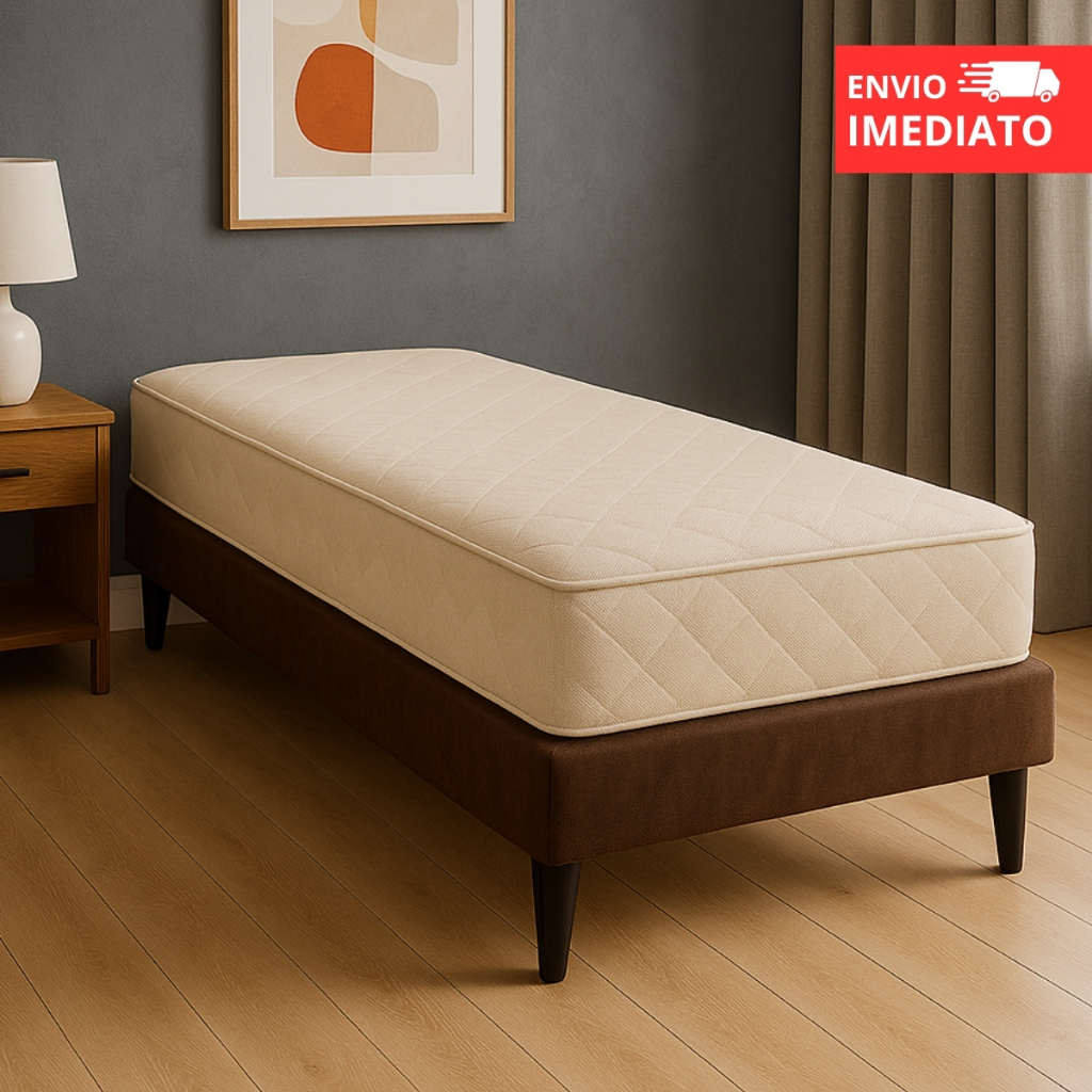 Cama Box Dobravel Solteiro Desmontavel Bipartida Reforçada Quarto Sem Montagem 88x188cm