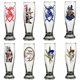 Copo de Chopp tulipa de Orixás Entidades Adesivado de Vidro 300ml Umbanda Candomblé em Oferta na Shopee