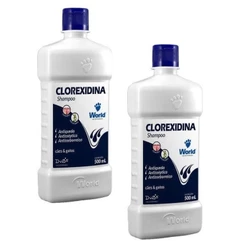 Kits Shampoo World Veterinária Dug's Clorexidina Cães & Gatos - 500 mL
