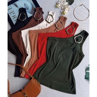 Blusa Regata Feminina Ribana Canelada Premium Manga nula ombro Só com Fivela Orgânica Tendência em Oferta na Shopee