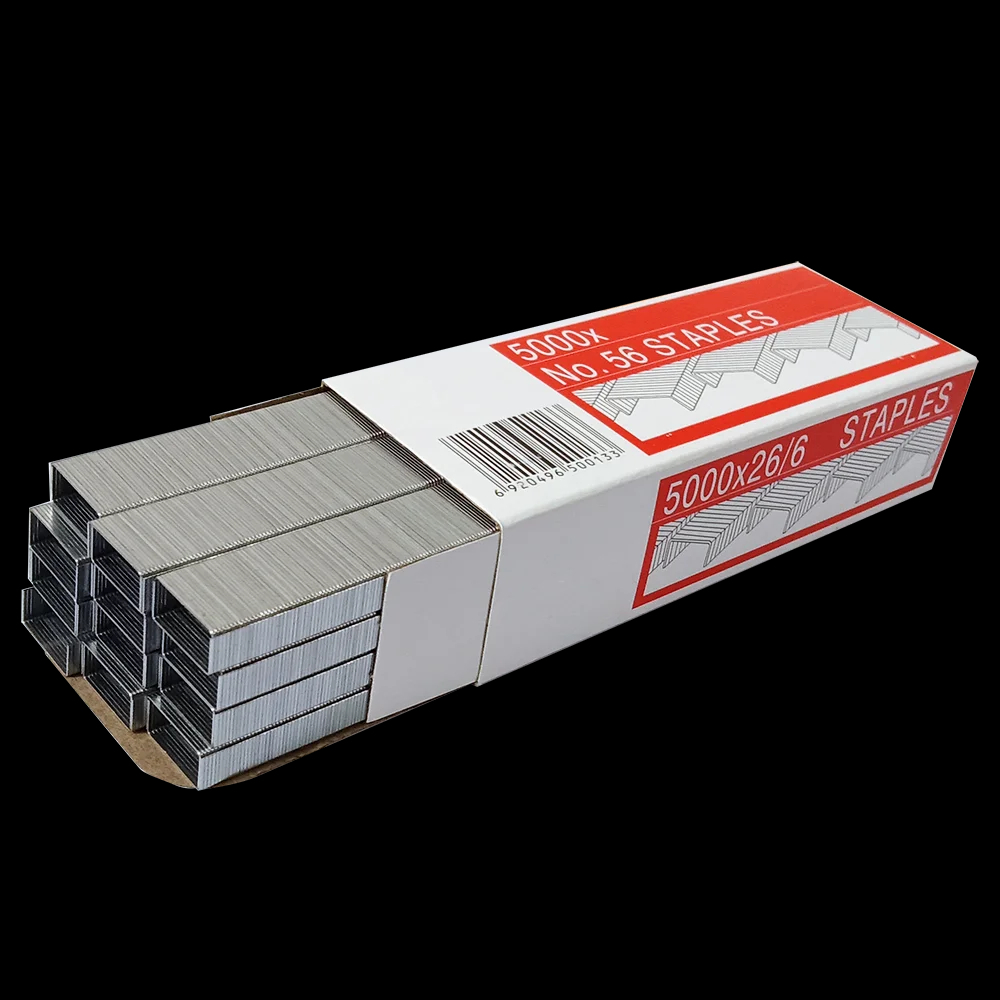 5.000 Grampos para Grampeador Tamanho Padrão 26/6 Aço Inoxidável Qualidade