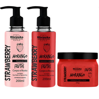 Kit Sabonete + Hidratante + Esfoliante Rhenuks 200ml Corpo e Rosto 10 Fragrâncias em Oferta na Shopee