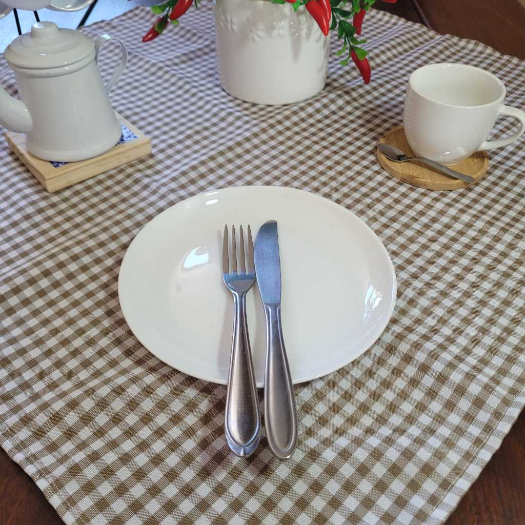 Toalha de Chá 70x70 100% Oxford Quadriculado em Oferta na Shopee