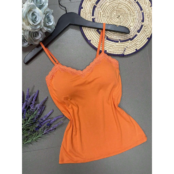 Regata Feminina Renda com Bojo Top Blusinha Básica Promoção Shopee