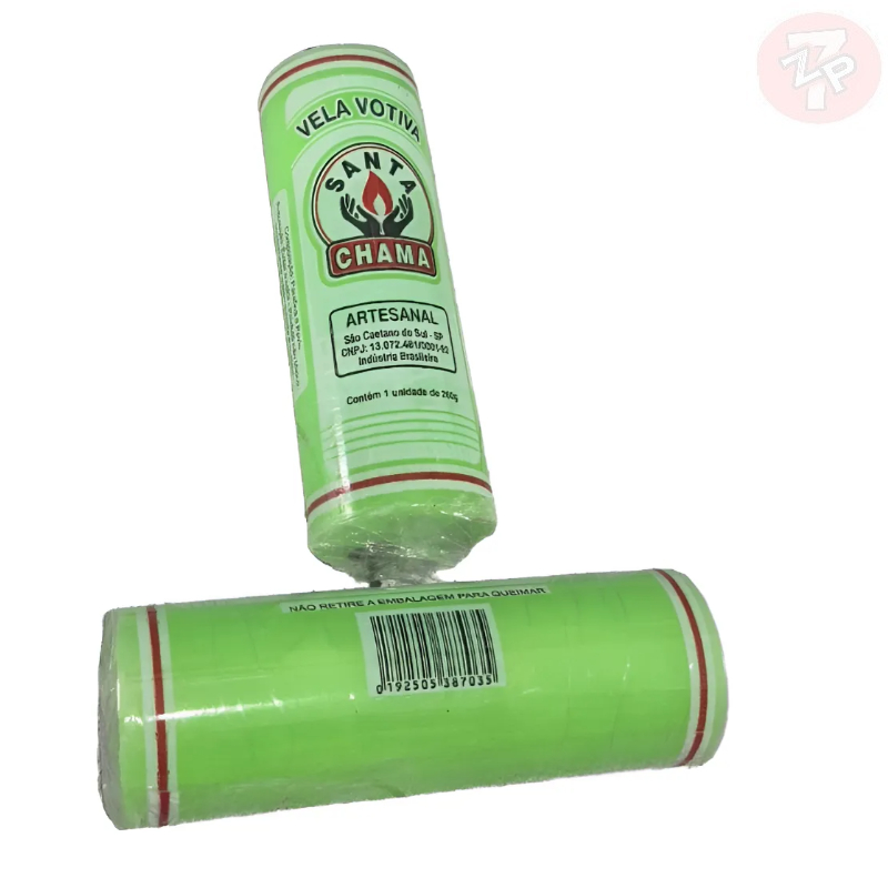Velas Verde florescente De 7 Dias 260gramas - zp7