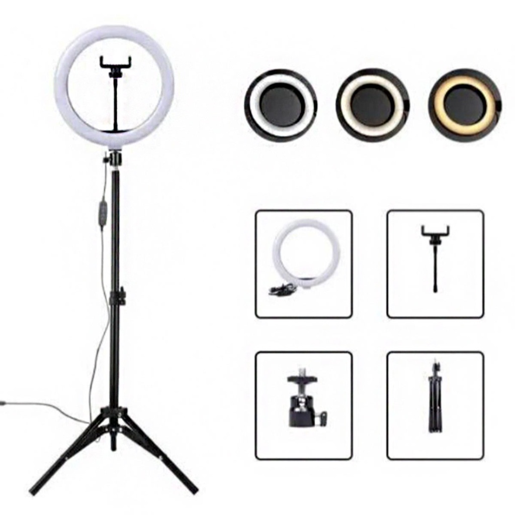 Iluminador Ring Light Celular Iluminação Led 10 Polegadas-pronta entrega