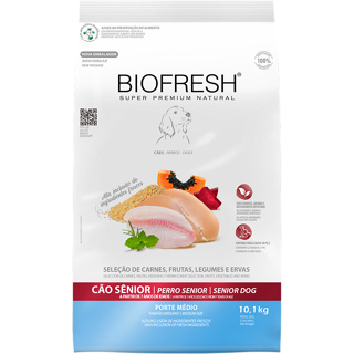 Ração Biofresh 10,1Kg Cães Sênior Raças Médias Mix Carnes em Oferta na Shopee