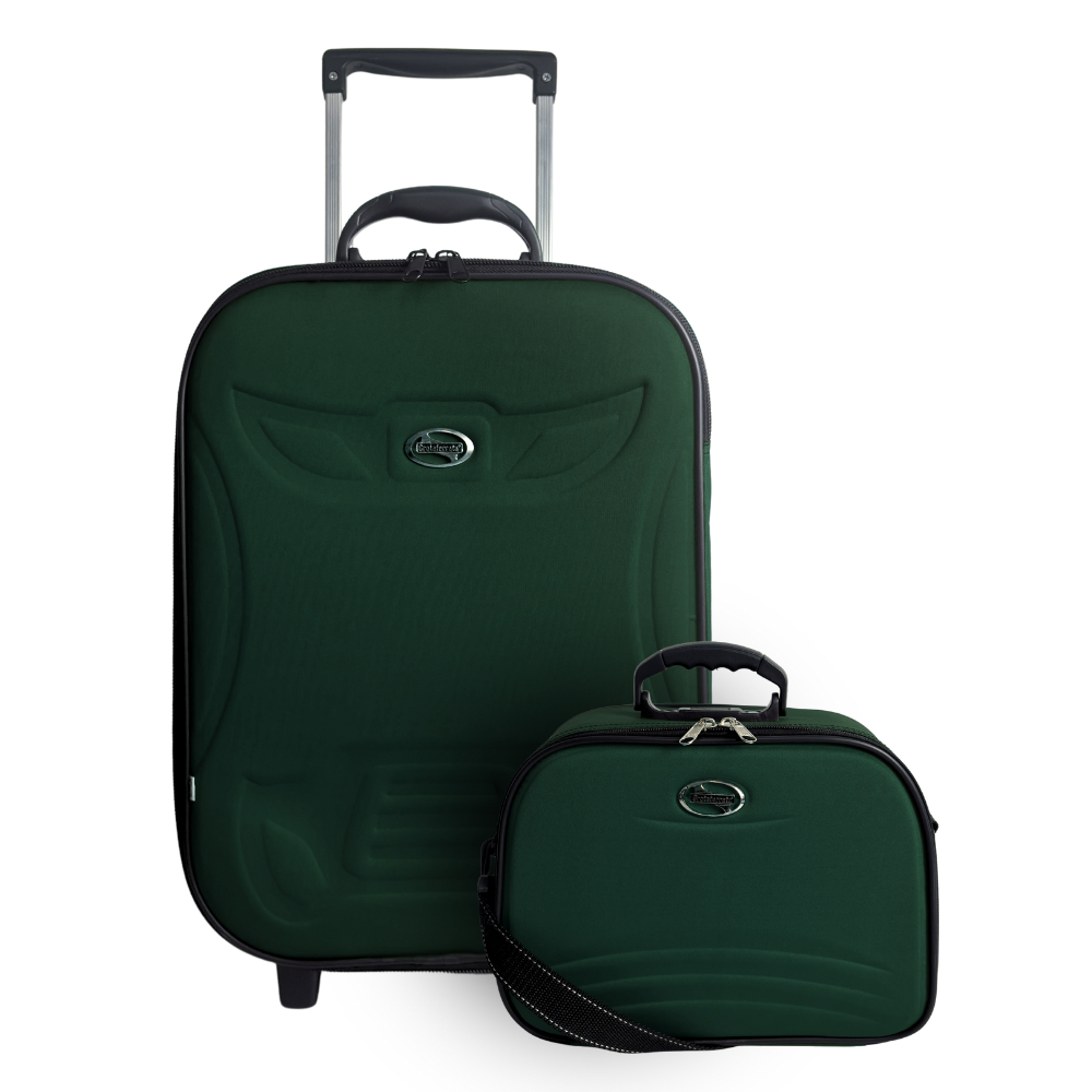 Kit mala 10kg bordo e frasqueira forrado resistente Grotaferrata