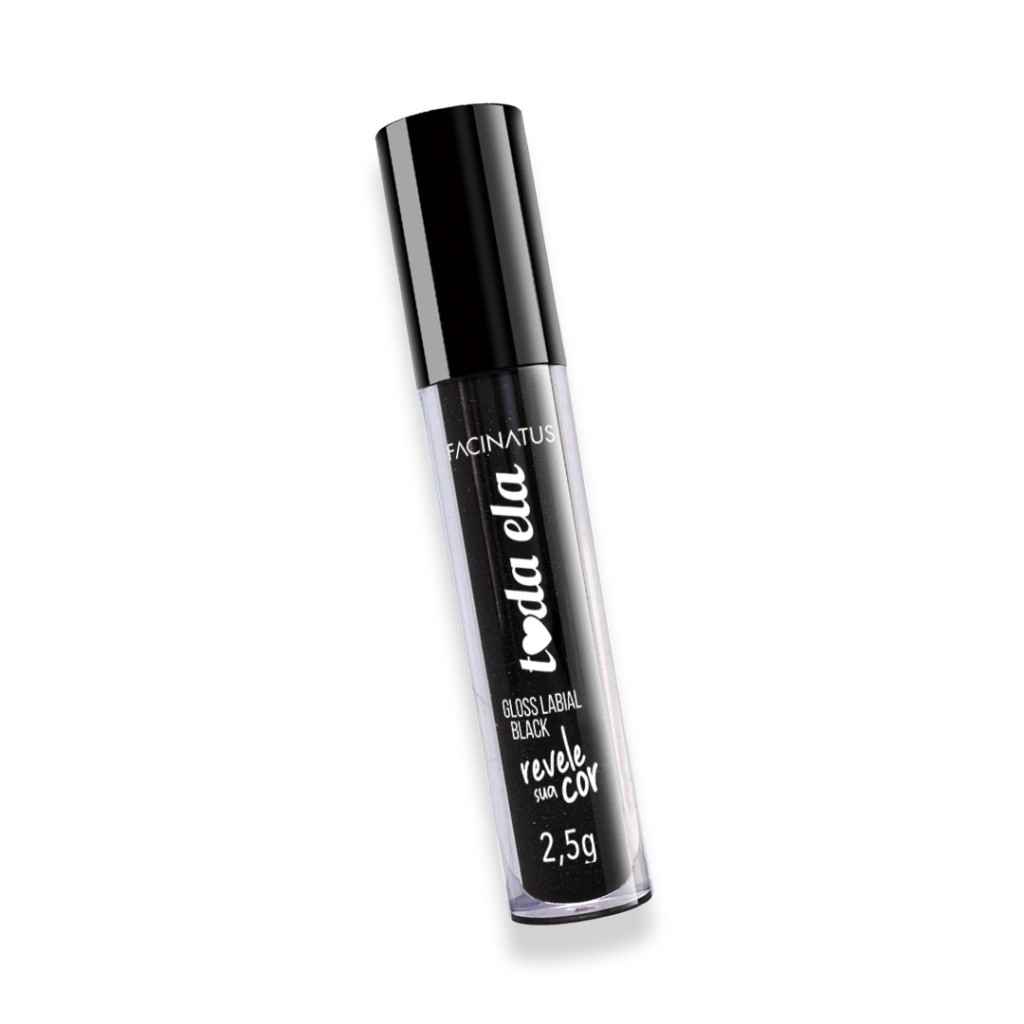 Gloss Labial Mágico Black Muda De Cor Na Pele Revele Sua Cor Facinatus