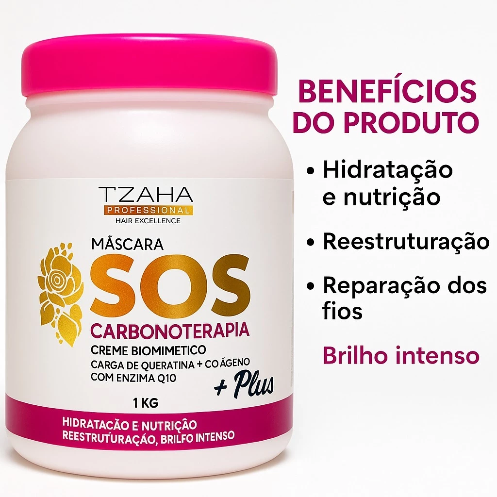 SOS capilar tratamento profundo recuperação imediata hidratação fortalece e dá brilho aos cabelos — imagem 1