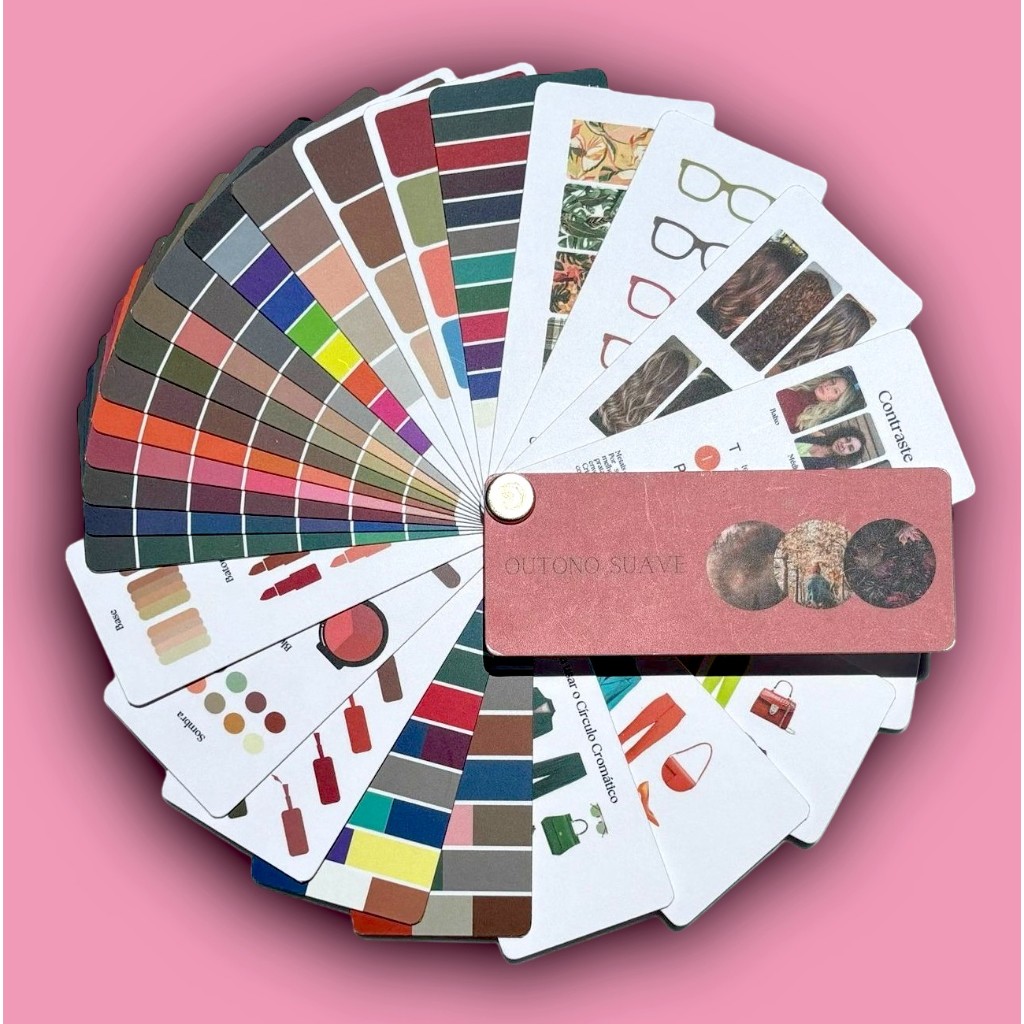 Cartela Cores Mini - Coloração Pessoal - Outono Suave em Oferta na Shopee