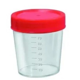 Frasco Coletor Universal Urina 80 Ml Estéril Pacote Com 100 unds