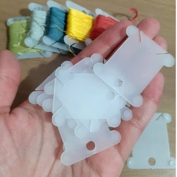 50 ou 100 plaquinhas de enrolar meadas bordado